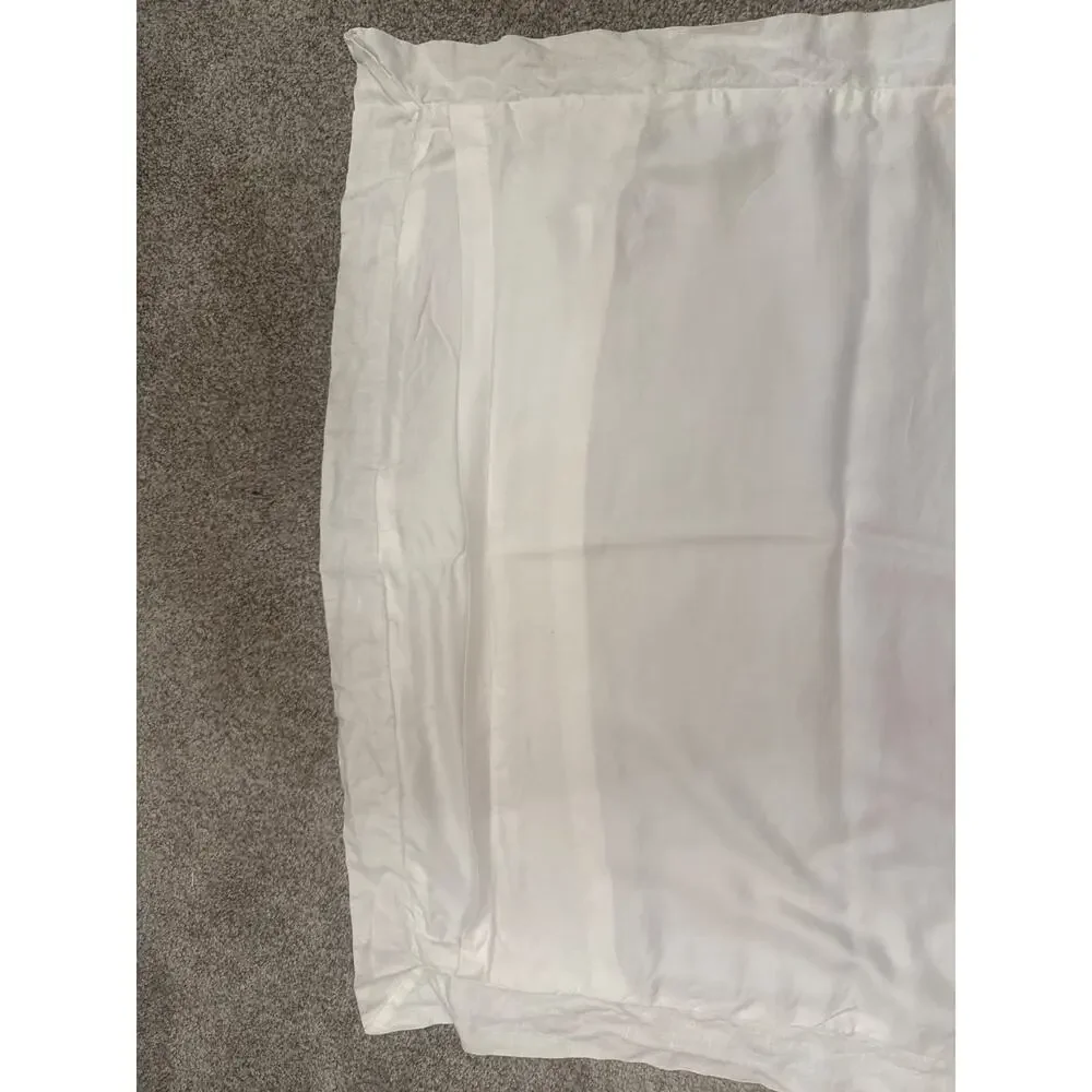 NWOT Pottery Barn White Tencel Lyocell & Linen Blend Euro Sham, 26x26